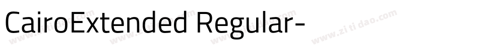 CairoExtended Regular字体转换